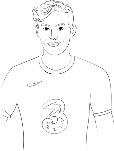 Kai Havertz Coloring Page